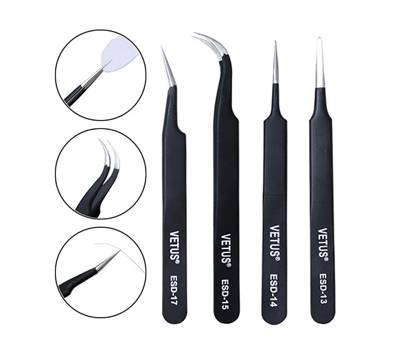 Anti-static Eyelash Extension Tweezers ESD Series